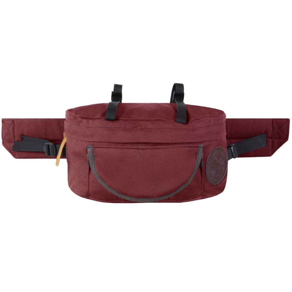 Duluth Pack 9 Liter Capacity Burgundy Canvas Lumbar Pack - Ascmtools