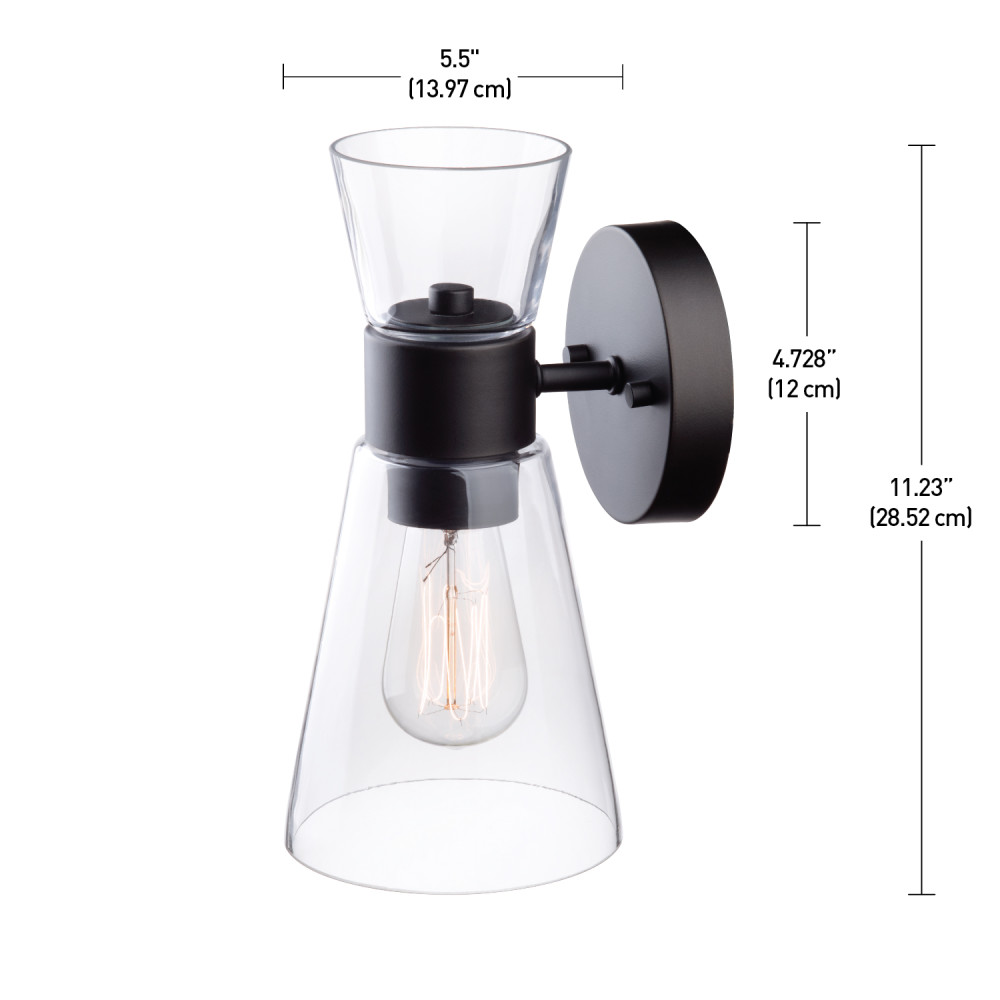 Globe Electric Montgomery Contemporary Wall Sconce Dark Bronze - Ascmtools