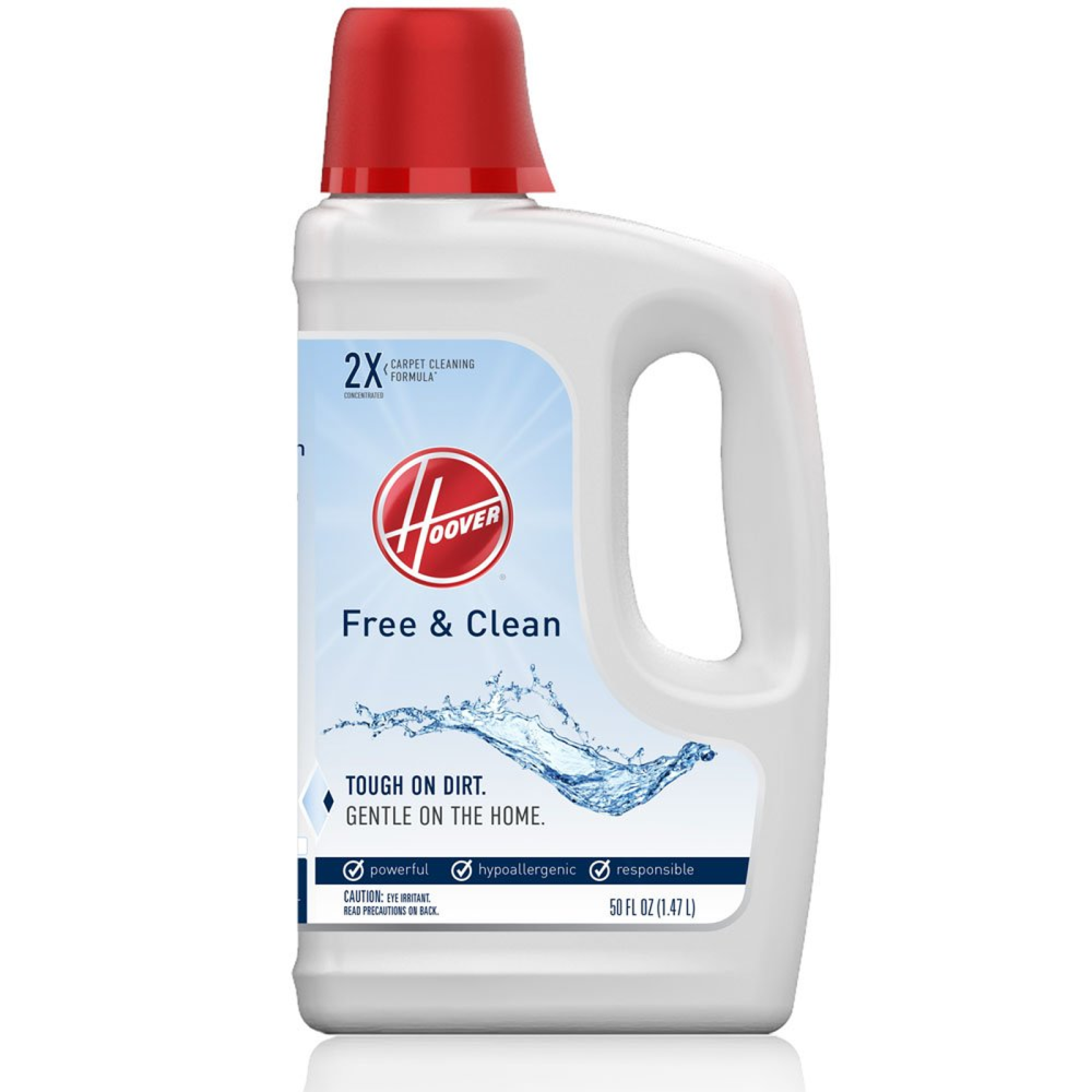 Hoover Residential Vacuum Free & Clean Hypoallergenic Carpet Cleaner Solution 50oz - Ascmtools