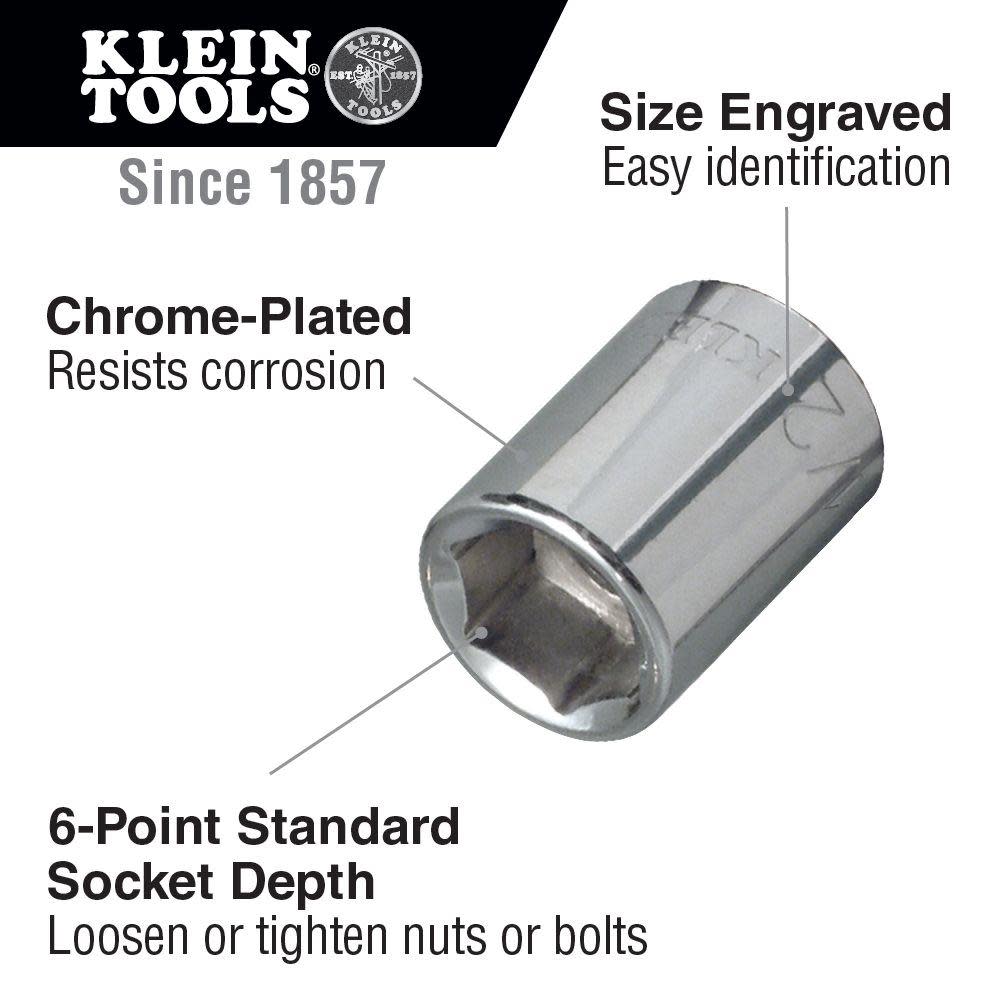 Klein Tools 3/8″ Drive Socket Wrench Set 12 Pc - Ascmtools