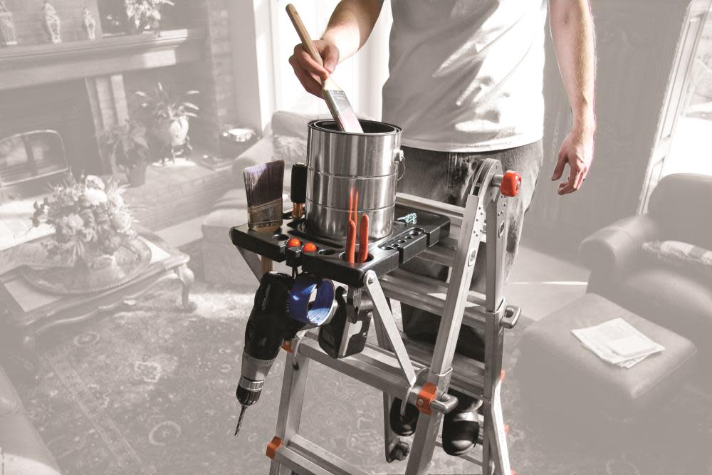 Little Giant Safety Multi Position Ladder 22′ Telescoping Type IA with Project Tray Bundle - Ascmtools