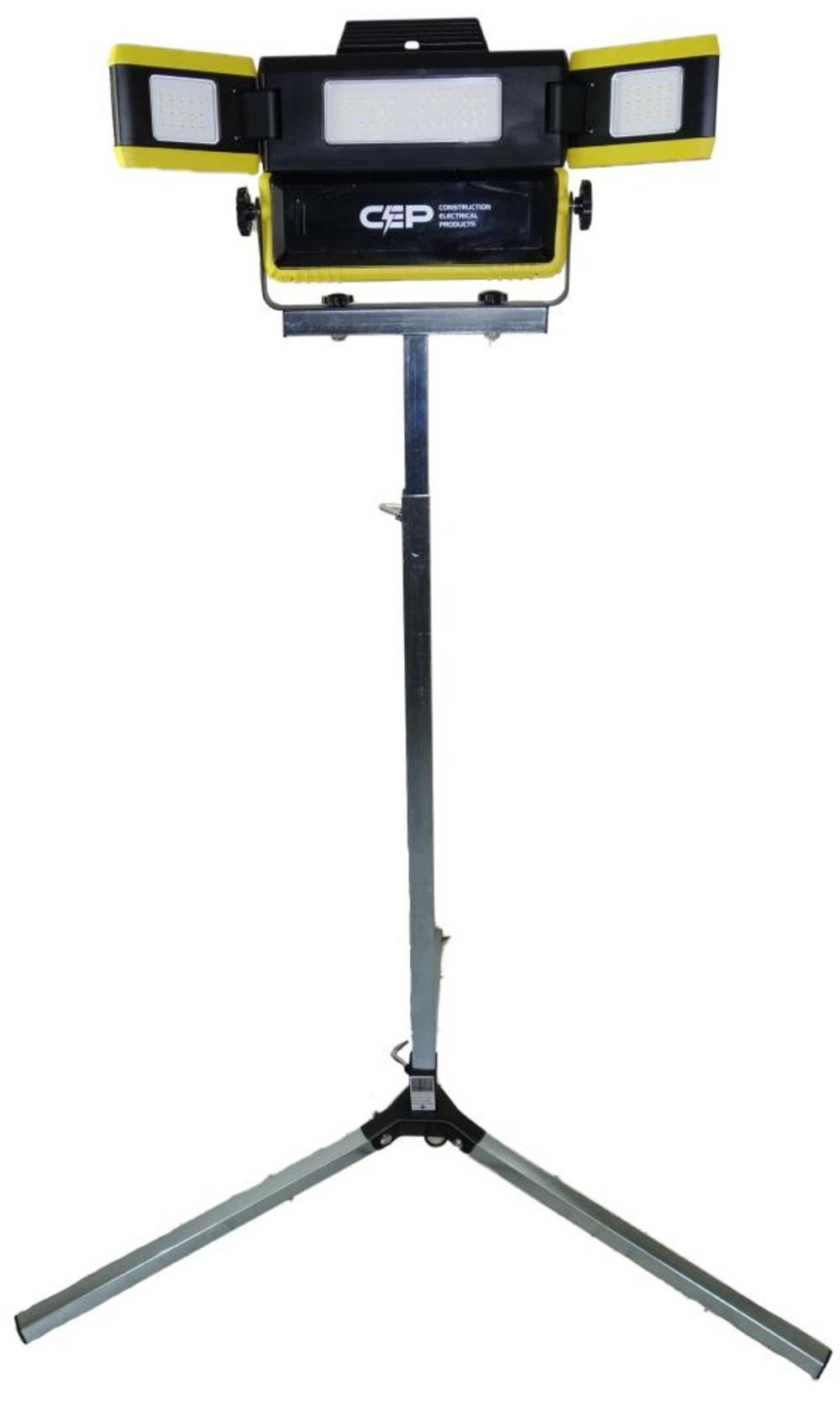 Construction Electrical Products 50 Watt Rechargeable Wing Light with Stand - Ascmtools