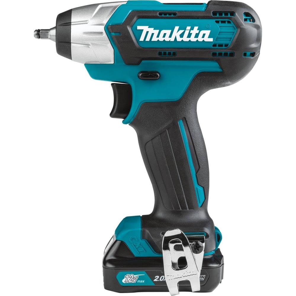 Makita 12V Max CXT Lithium-Ion Cordless 1/4 In. Impact Wrench Kit (2.0Ah) - Ascmtools