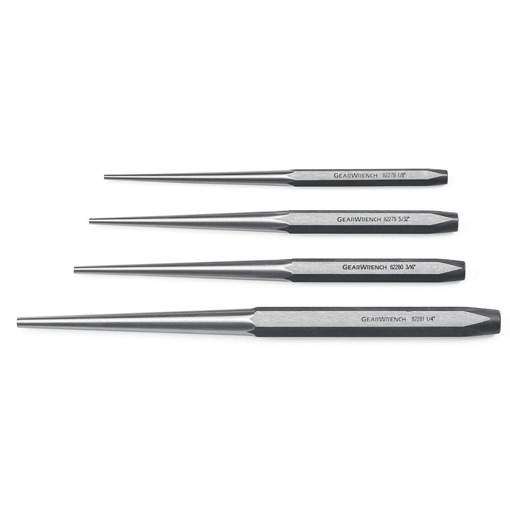 GEARWRENCH 4 Pc Long Taper Punch Set - Ascmtools