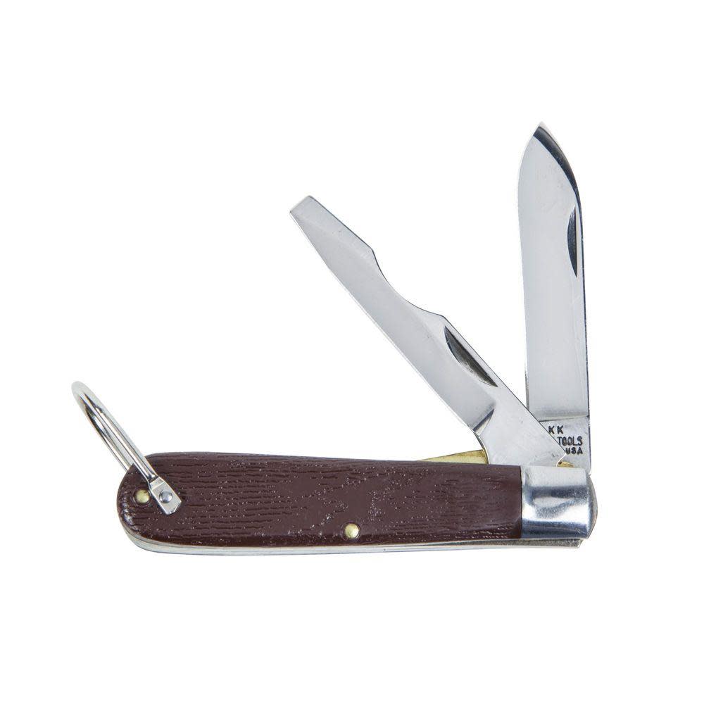 Klein Tools 2 Blade Pocket Knife Steel 2-1/2″ - Ascmtools