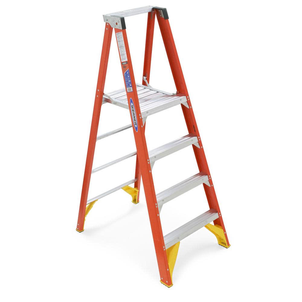 Werner 4 Ft. Type IA Fiberglass Platform Ladder - Ascmtools