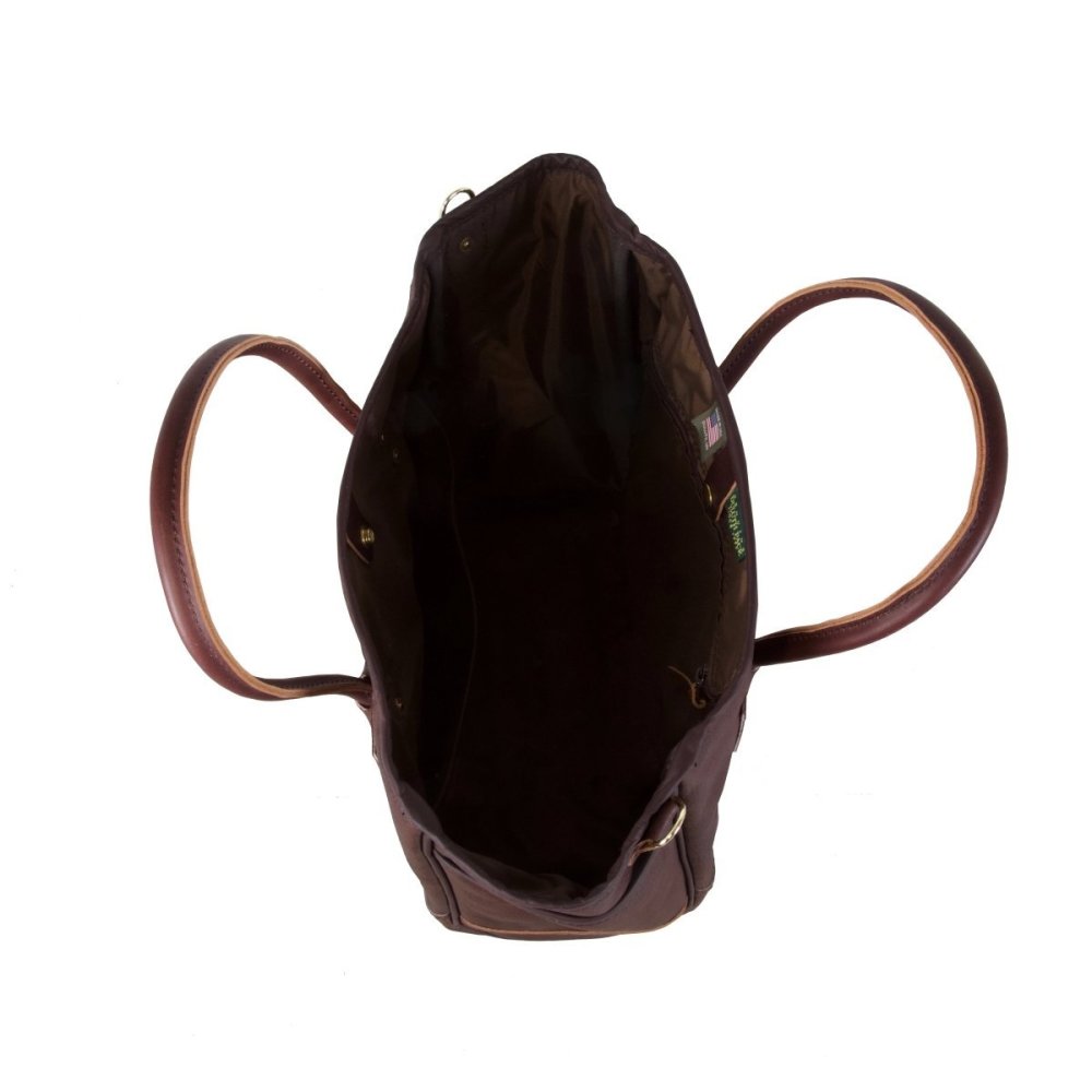 Duluth Pack 24 Liter Capacity Brown Pebbled Leather Sportsman’s Tote - Ascmtools