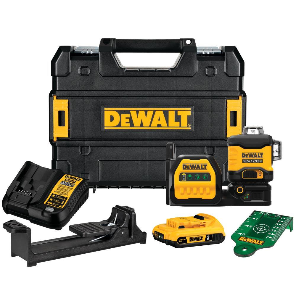 DEWALT 20V 3 x 360 Green Laser with Battery and Charger - Ascmtools