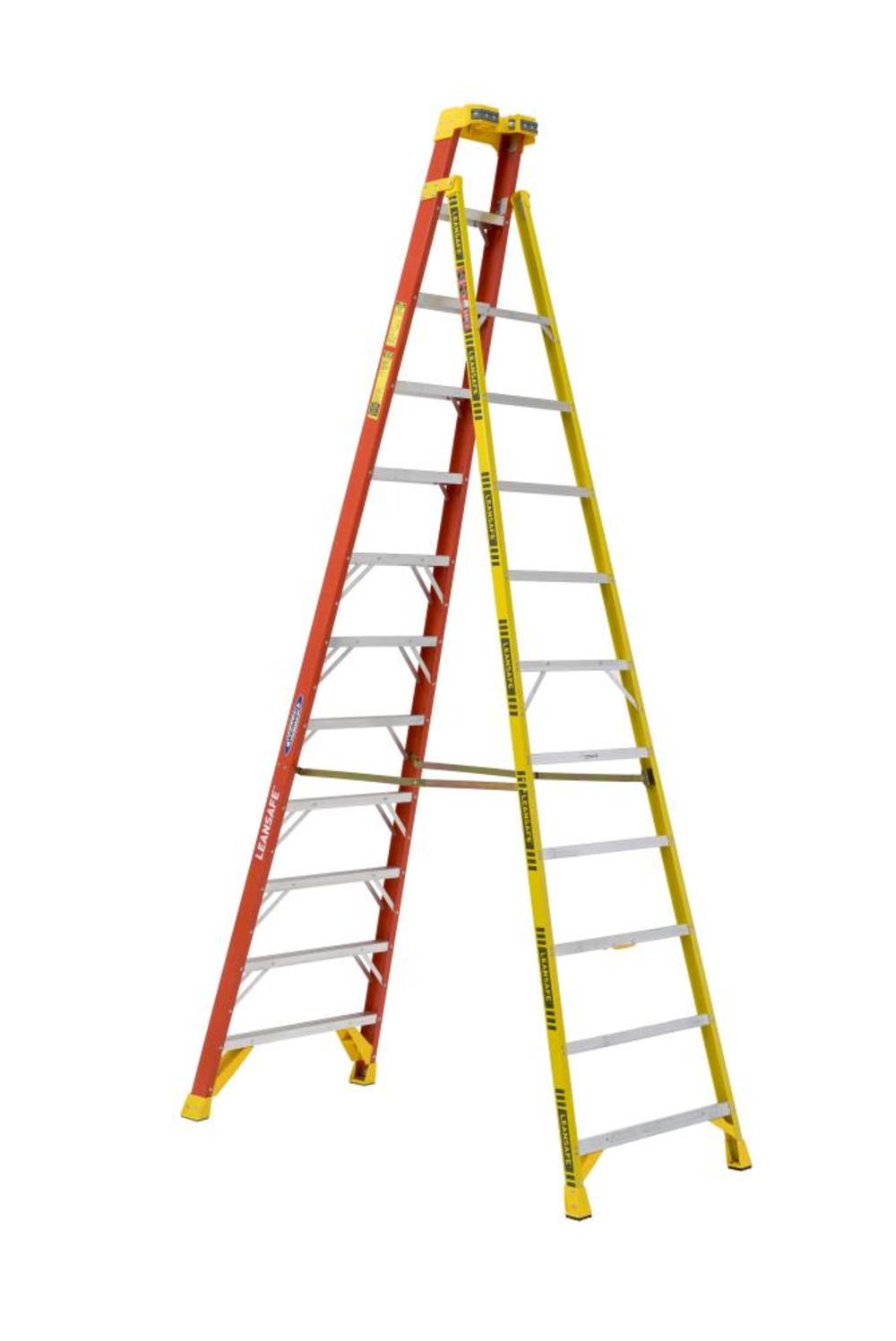 Werner 12Ft LEANSAFE Type IA Fiberglass Leaning Ladder - Ascmtools