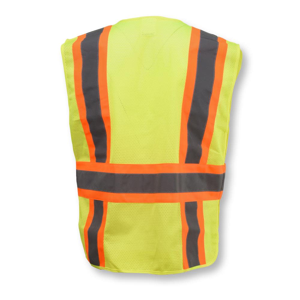 Radians Safety Vest Type R Class 2 Expandable Two Tone Hi Viz Green XL-2X - Ascmtools