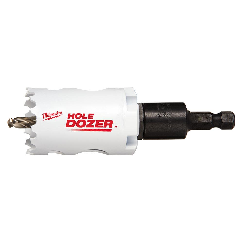Milwaukee 1-3/8″ HOLE DOZER Bi-Metal Hole Saw with Arbor - Ascmtools