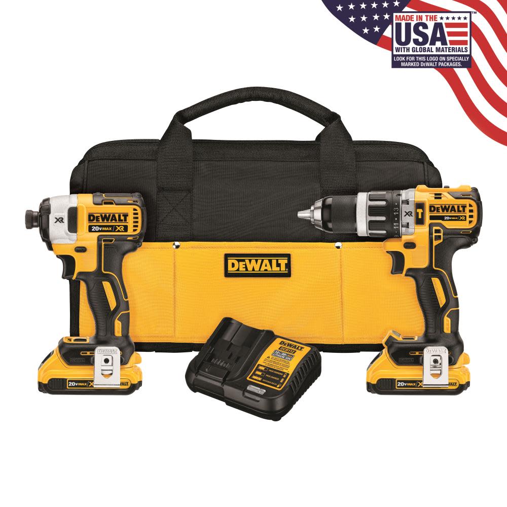 DEWALT 20V MAX XR Hammer Drill & Impact Driver Combo Kit - Ascmtools