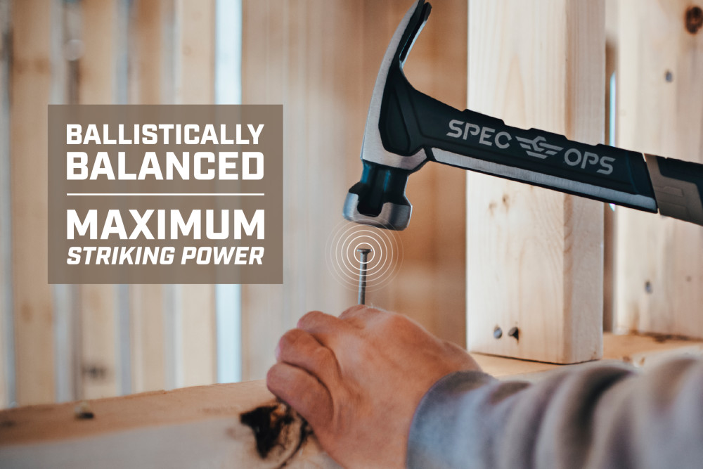 Spec Ops 22oz Milled Face Framing Hammer - Ascmtools