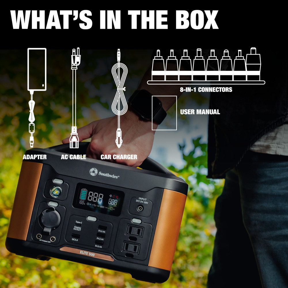 Southwire Elite 500 Series Portable Power Station - Ascmtools