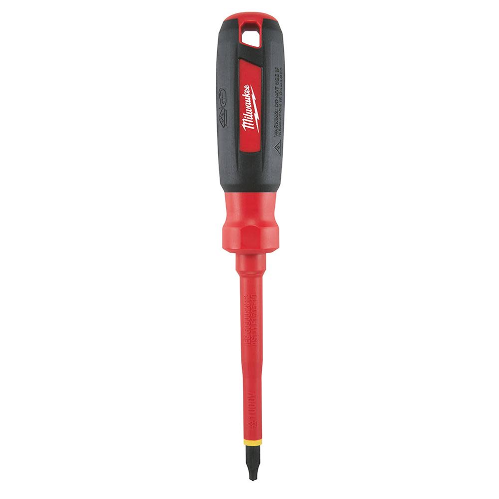 Milwaukee #2 ECX 4″ 1000V Insulated Screwdriver - Ascmtools