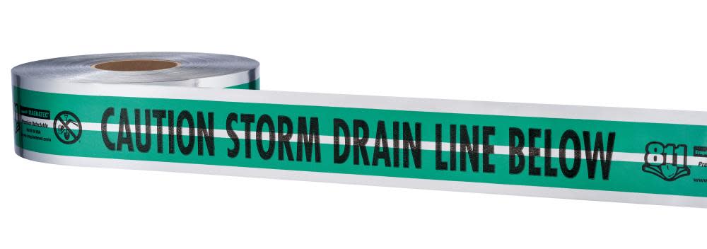 Empire Level MAGNATEC Premium Detectable Tape Sewer Line - Ascmtools