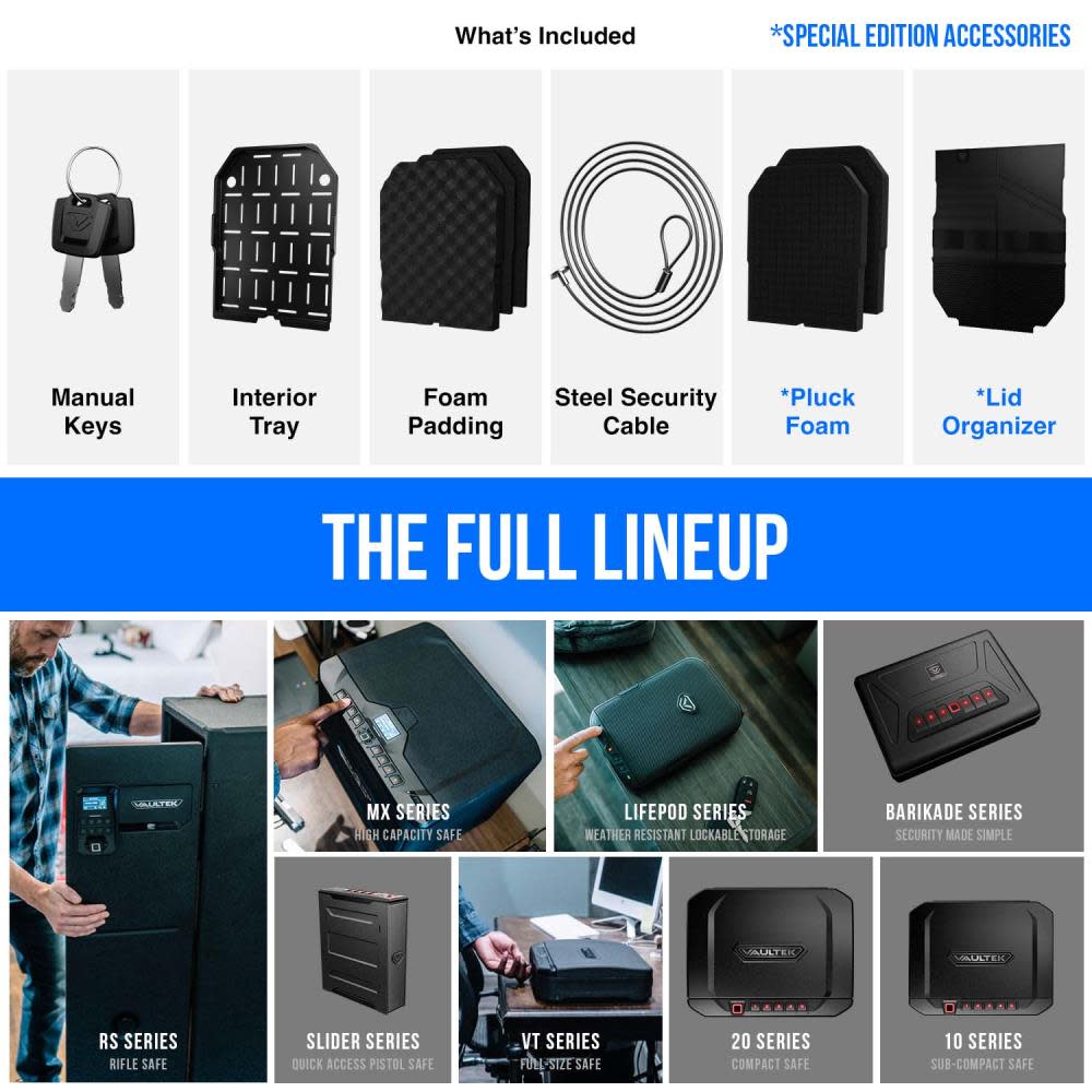 Vaultek Safe Biometric LifePod 2.0 Safe Olive Drab Green - Ascmtools