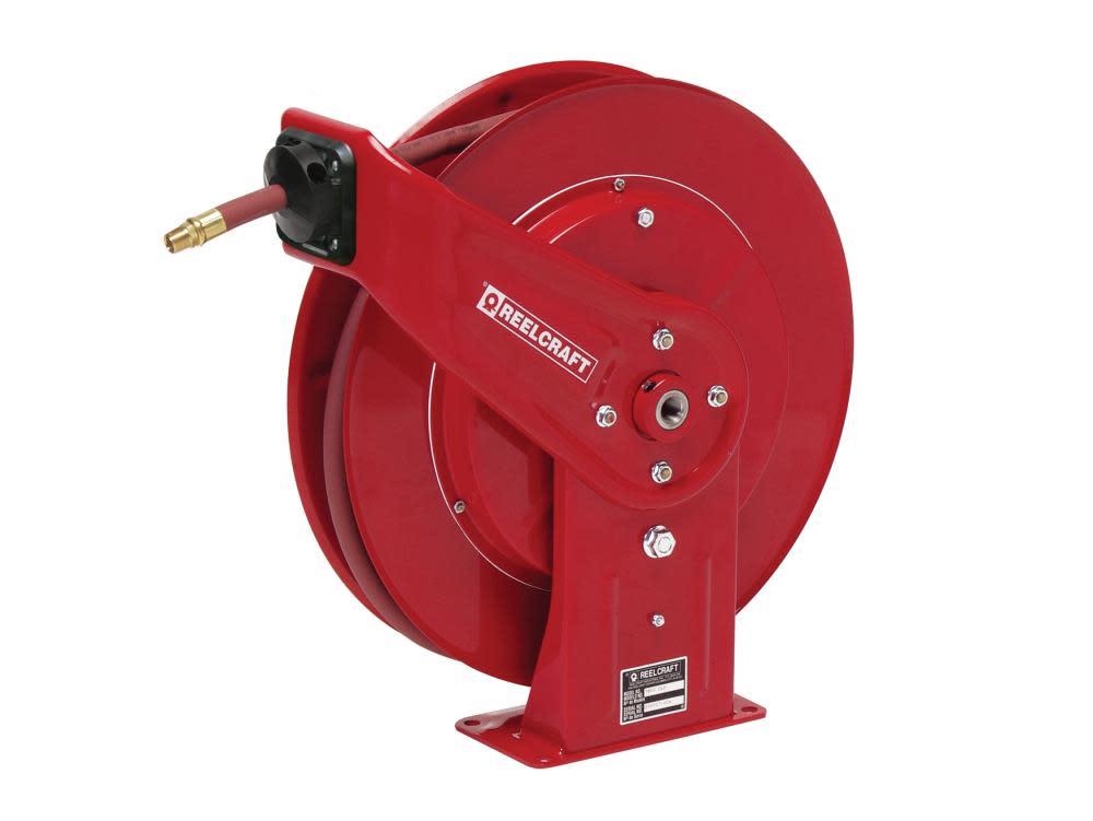 Reelcraft Hose Reel with Hose Steel Series 7000 1/2″ x 50′ - Ascmtools