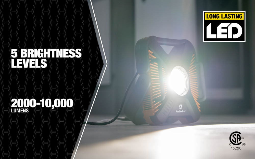 Southwire 10000 Lumen LED Work Light - Ascmtools