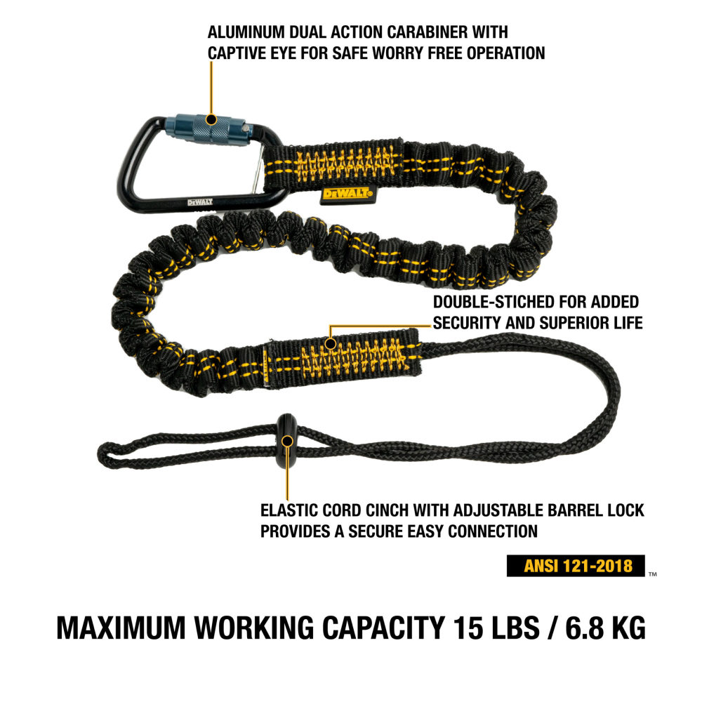 DEWALT Single Leg Tool Lanyard 15 lb - Ascmtools