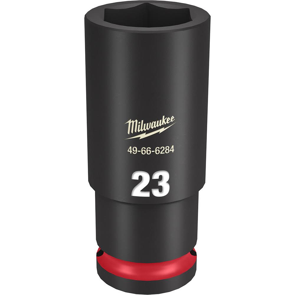Milwaukee SHOCKWAVE Impact Duty Socket 1/2″ Drive 23MM Deep 6 Point - Ascmtools
