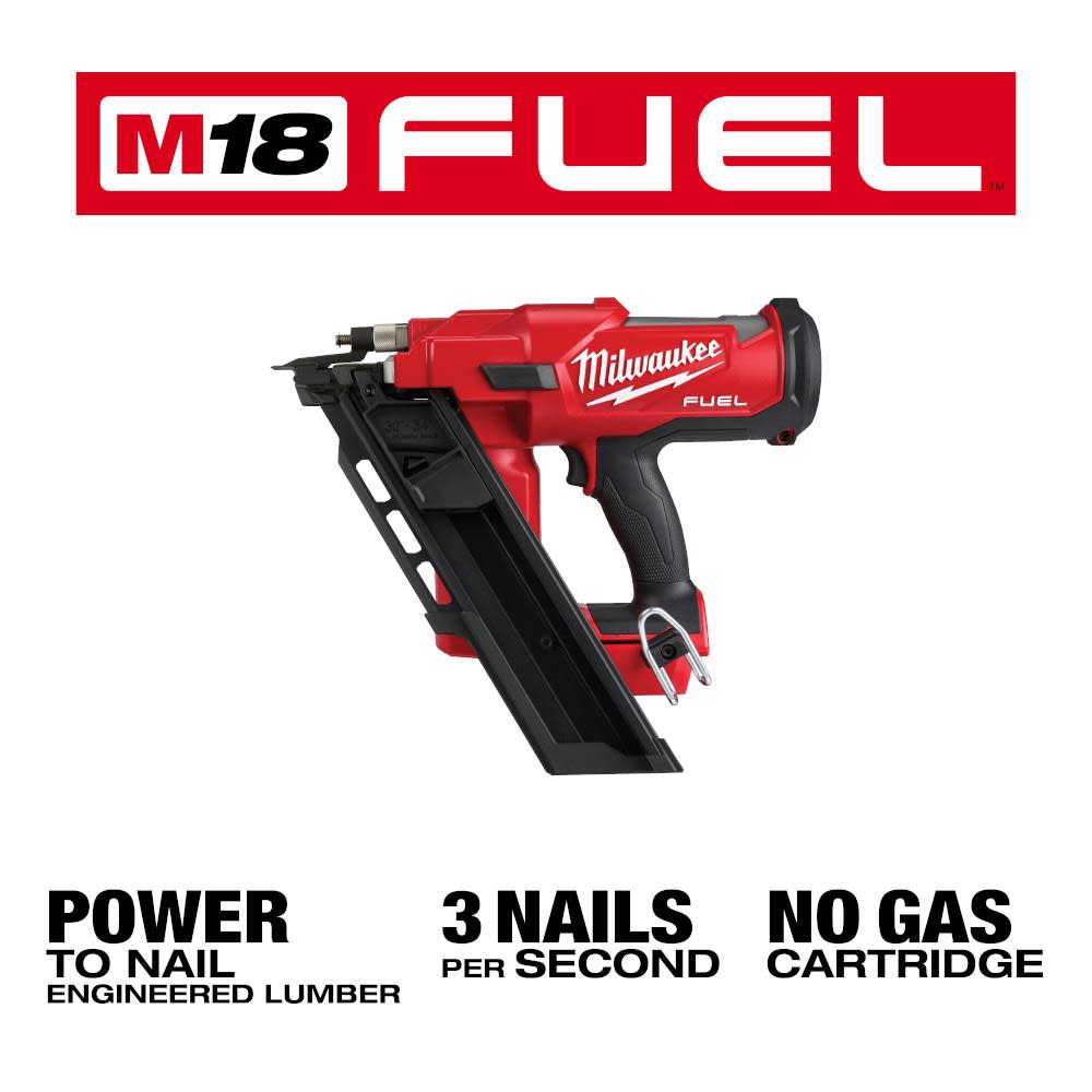 Milwaukee M18 FUEL 30 Degree Framing Nailer - Ascmtools