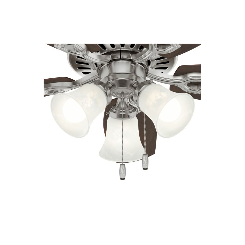 Hunter Fan Builder Ceiling Fan 42″ Brushed Nickel Brazilian Cherry - Ascmtools
