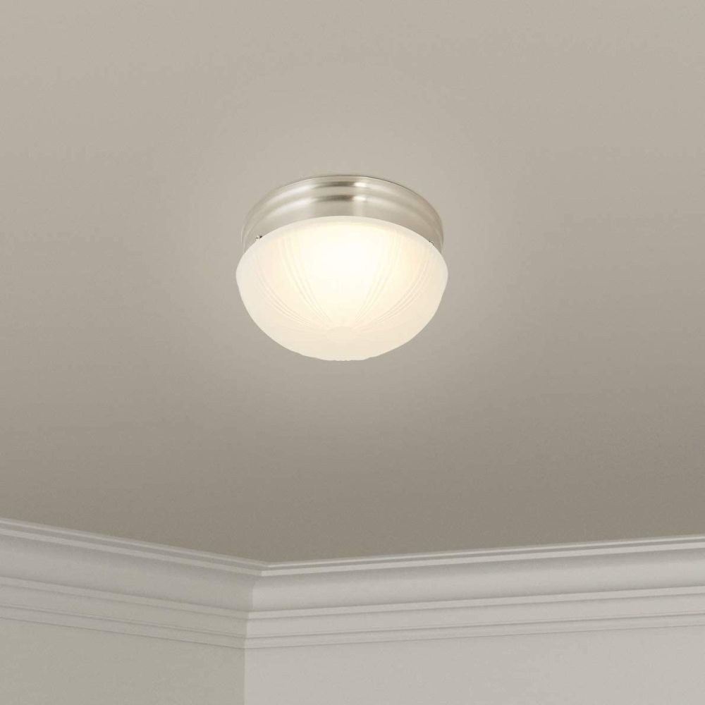 Westinghouse 6 7/8″ 10W Brushed Nickel LED Flush Light Fixture - Ascmtools