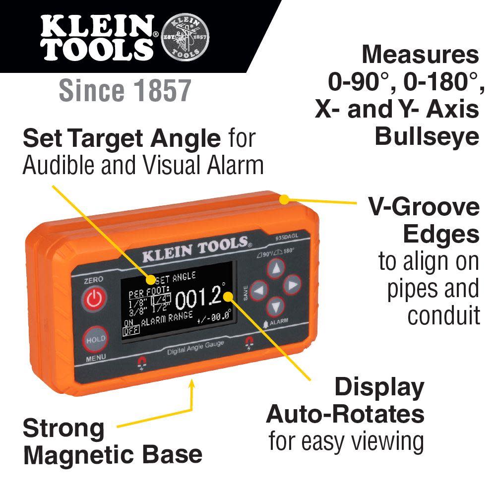 Klein Tools Digital Level Angle Finder - Ascmtools