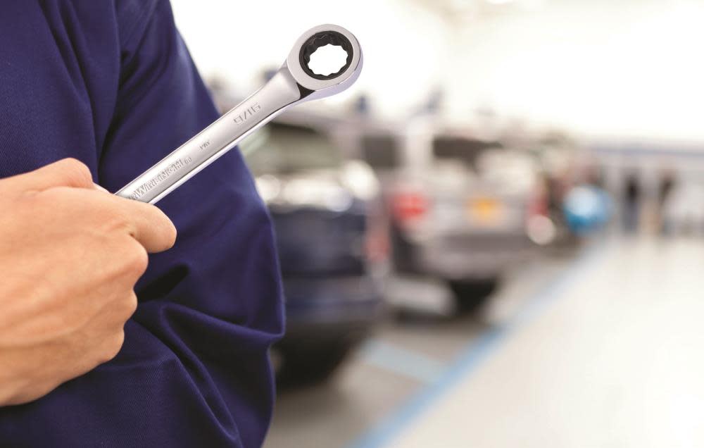 GEARWRENCH 13 Pc 12 Point XL GearBox Double Box Ratcheting SAE Wrench Set - Ascmtools