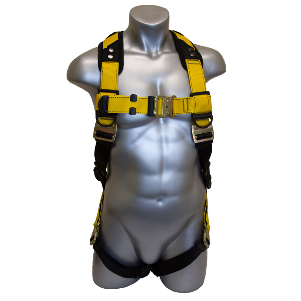 Guardian Fall Protection Series 3 Full-Body Harness with QC Chest/Legs Buckle XL-XXL - Ascmtools
