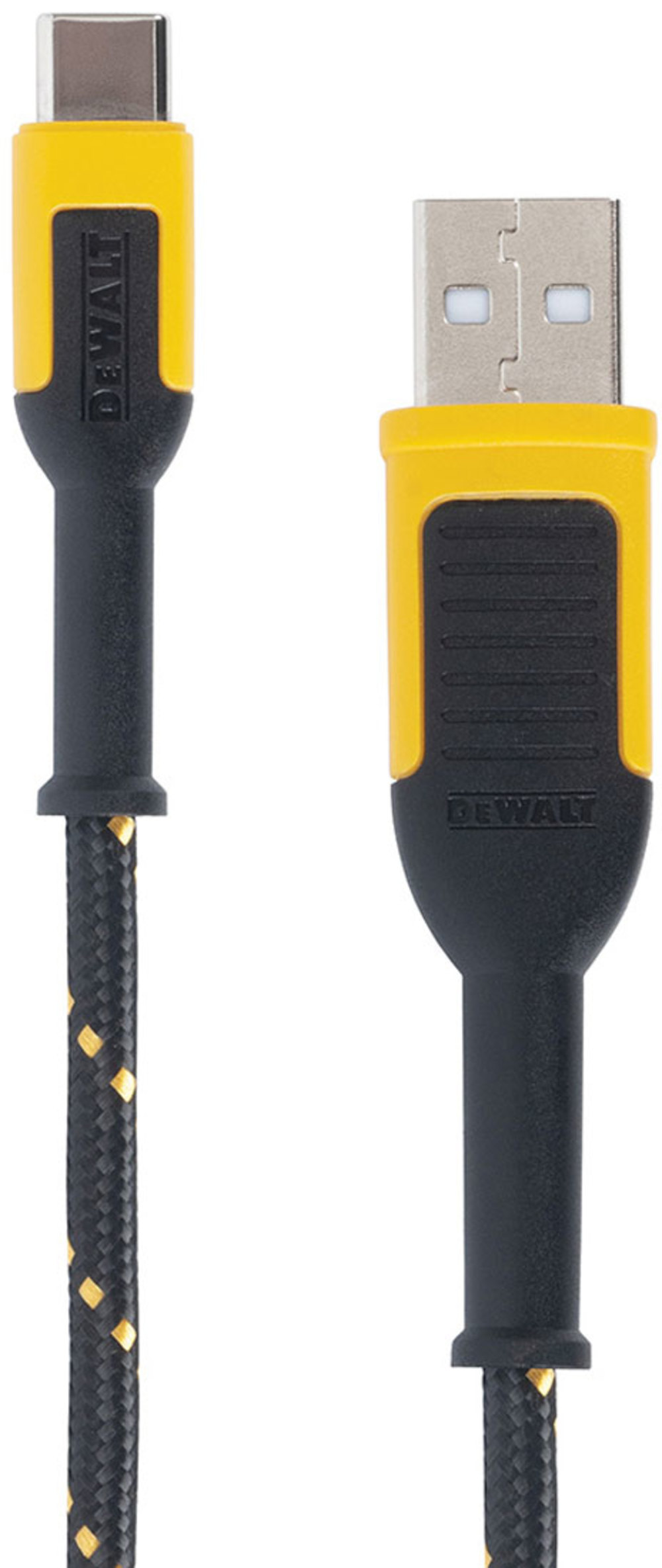 DEWALT Phone Charger USB-A to USB-C Reinforced Braided Cable 4′ - Ascmtools