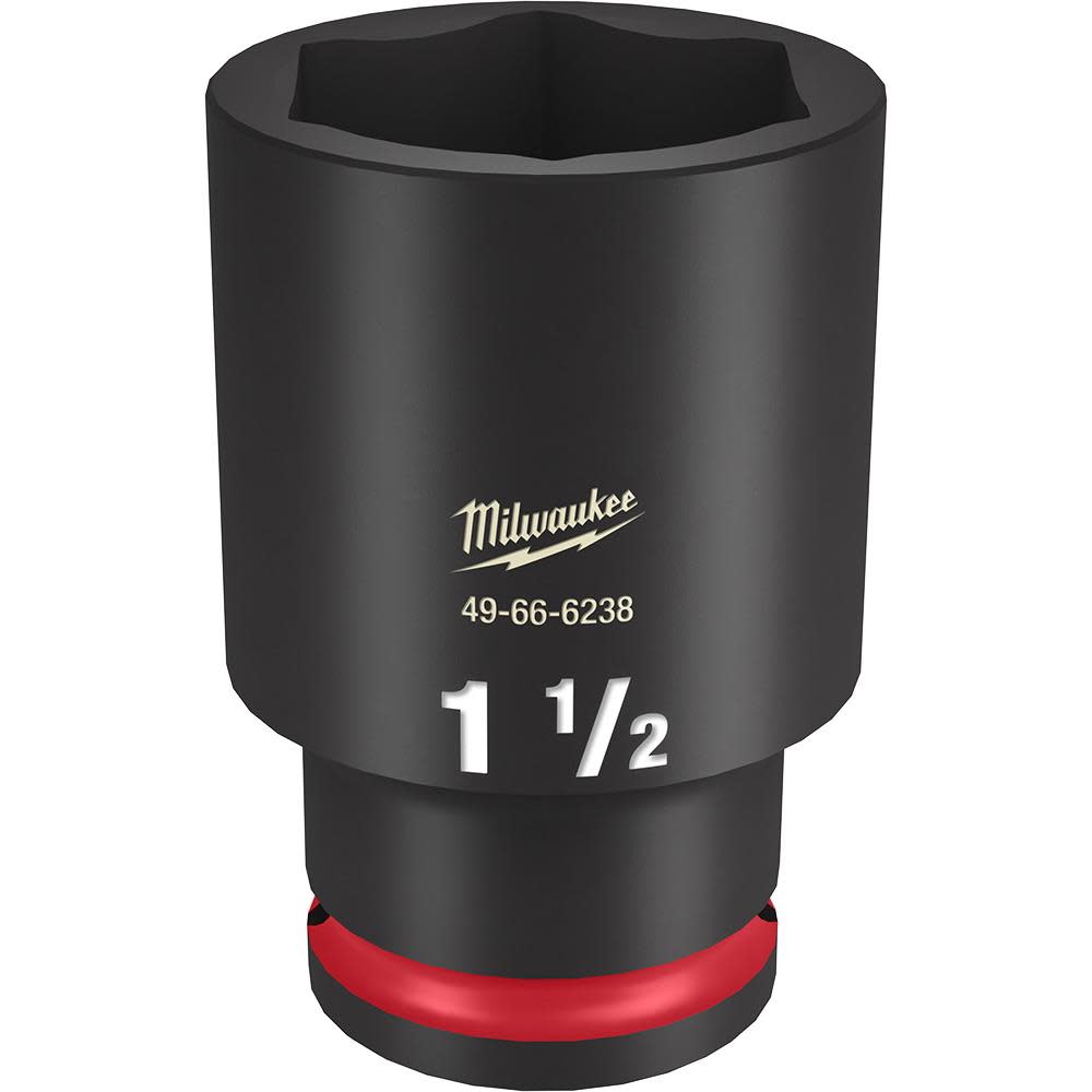 Milwaukee Impact Socket 1/2″ Drive 1 1/2″ Deep 6 Point - Ascmtools