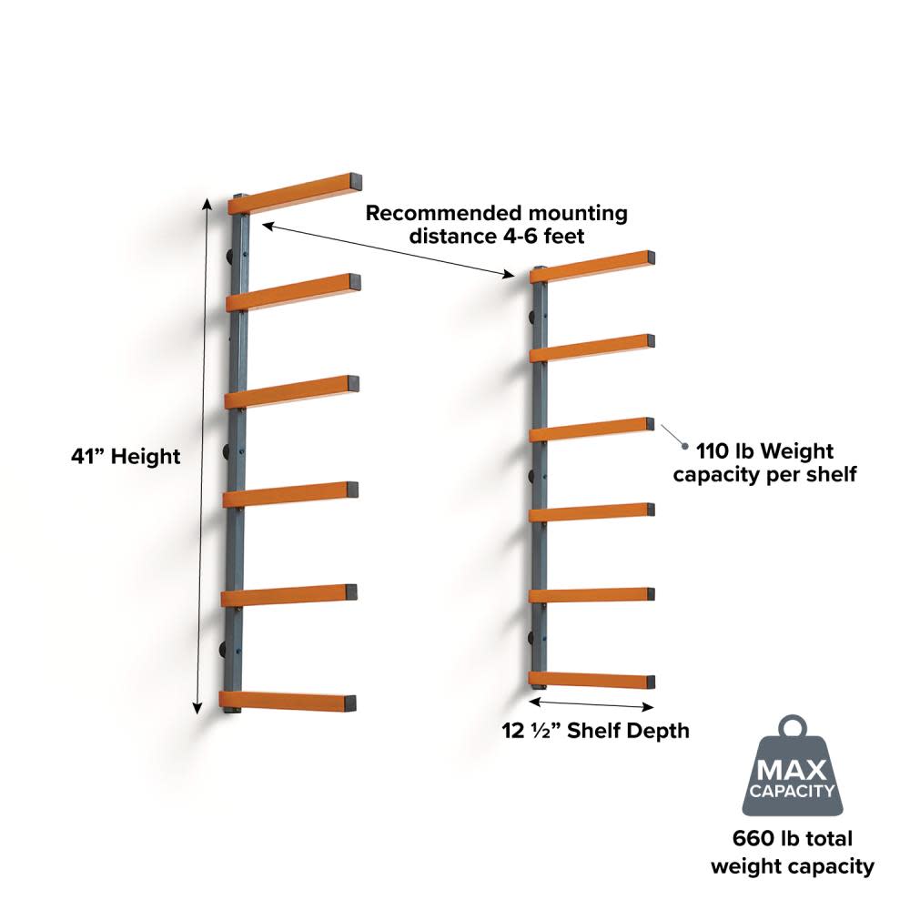 Bora Portamate Wood Storage Rack - Ascmtools