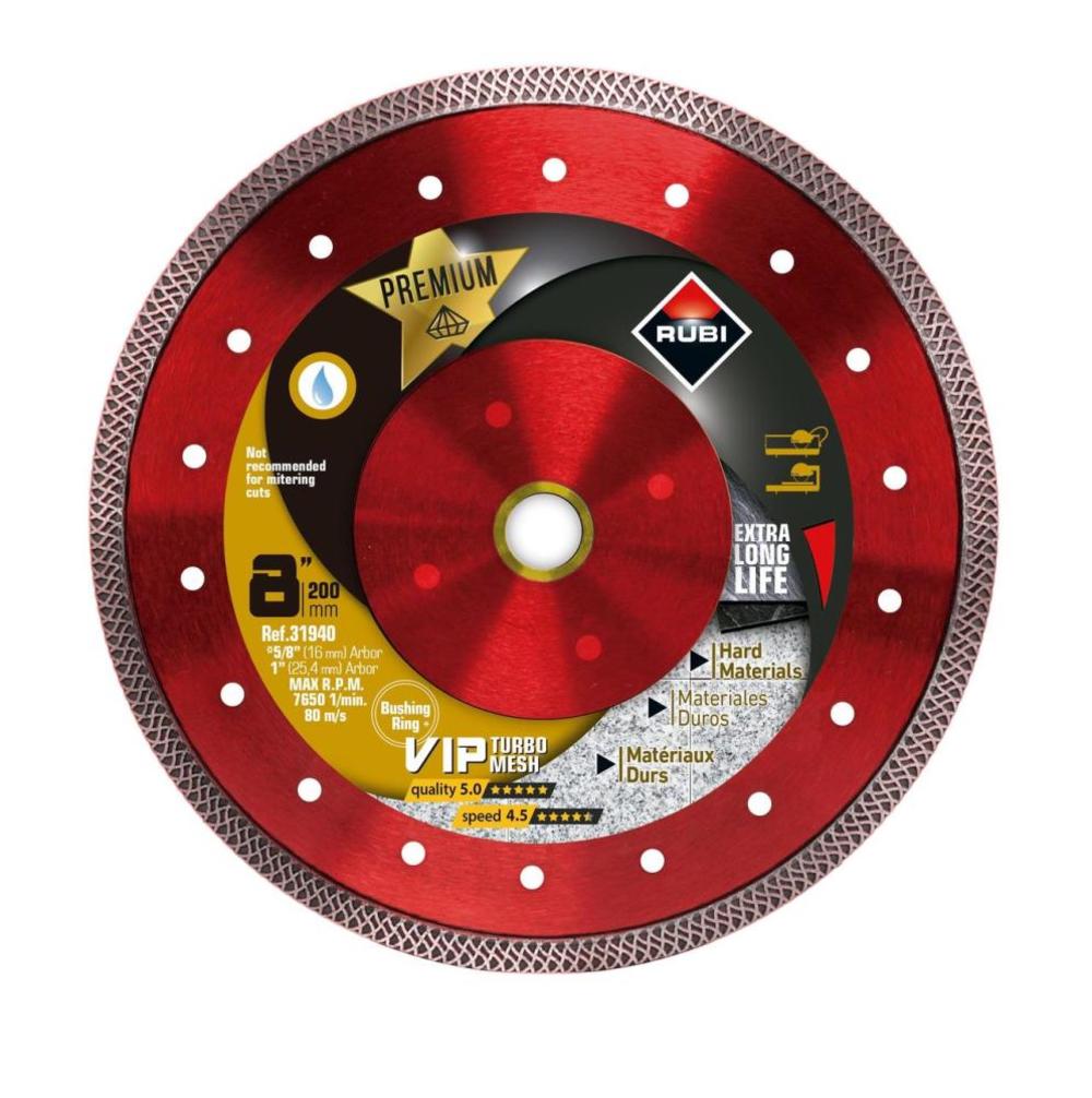 Rubi Tools Blade Viper Mesh 8 In. Diamond Blade (1″ and 5/8″ Arbor) - Ascmtools