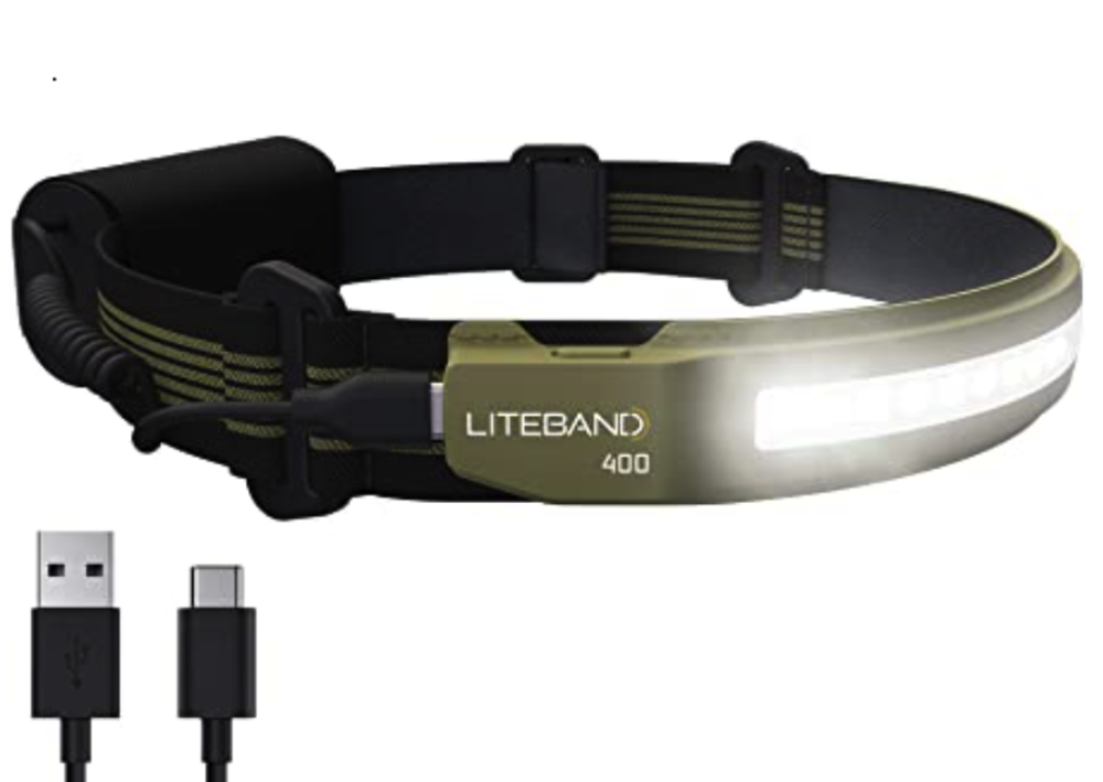 Liteband Activ 400 Headlamp 400 Lumens Khaki - Ascmtools