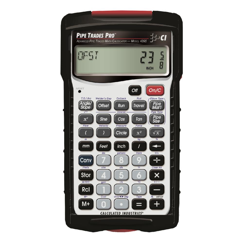 Calculated Industries Pipe Trades Pro Advanced Pipe Trades Math Calculator - Ascmtools