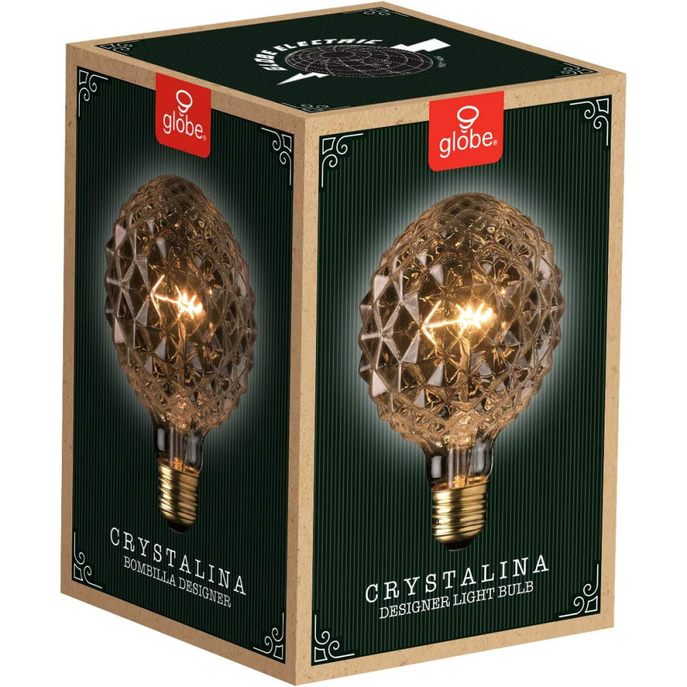 Globe Electric Designer Crystalina Incandescent Light Bulb 40W - Ascmtools