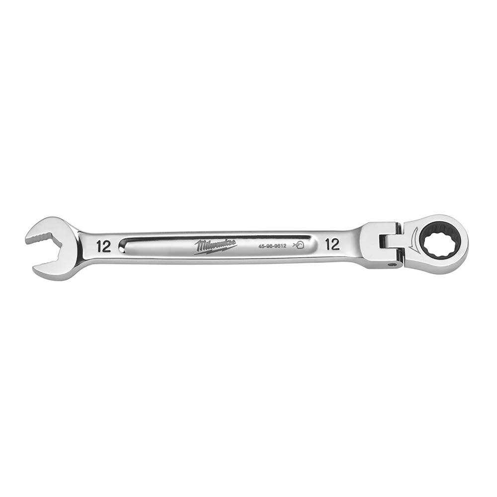 Milwaukee Combination Wrench Flex Head Ratcheting 12mm - Ascmtools