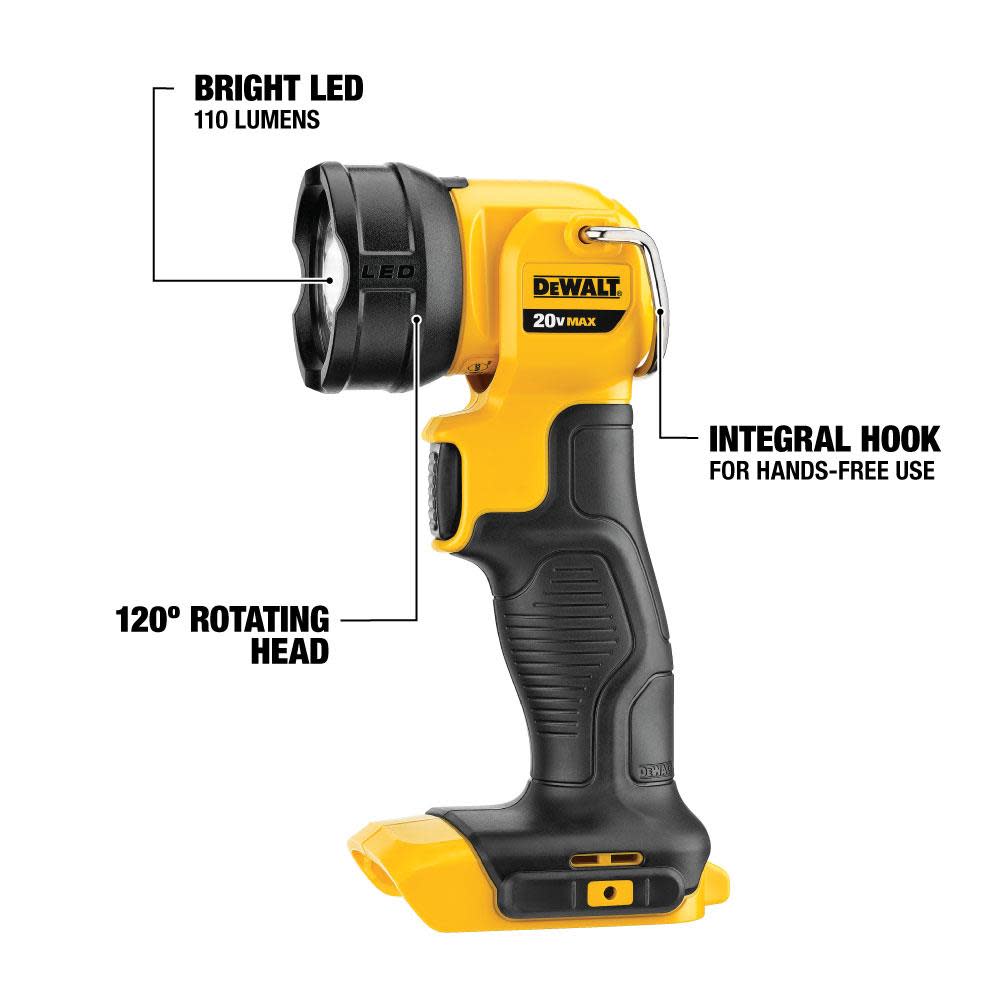 DEWALT 20V MAX* Lithium Ion LED Work Light (Battery not included) - Ascmtools