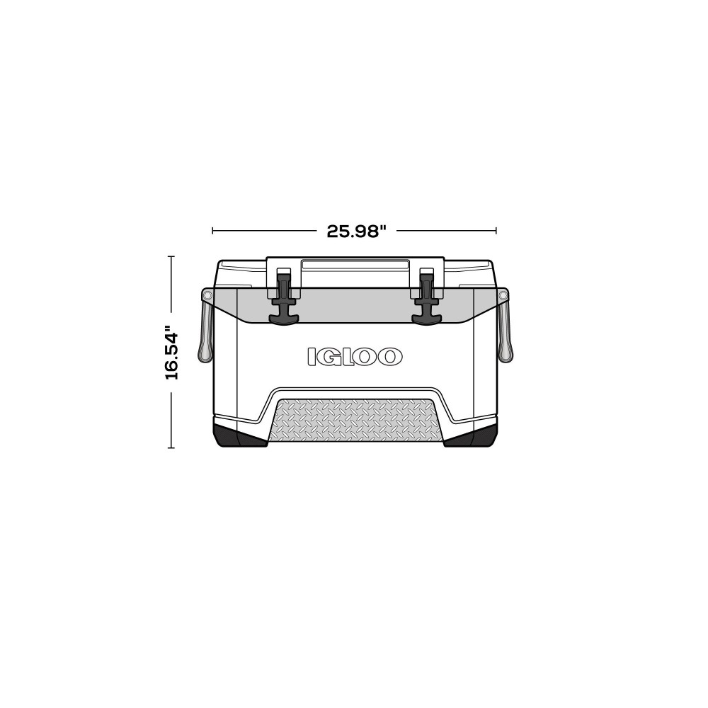 Igloo BMX Hard Cooler Rugged Blue 52qt - Ascmtools