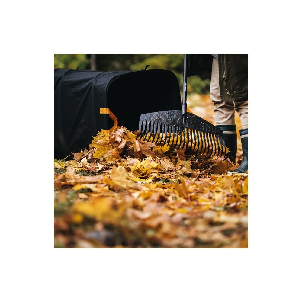 Fiskars 46 Gallon Black Square Collapsible Garden Bag - Ascmtools