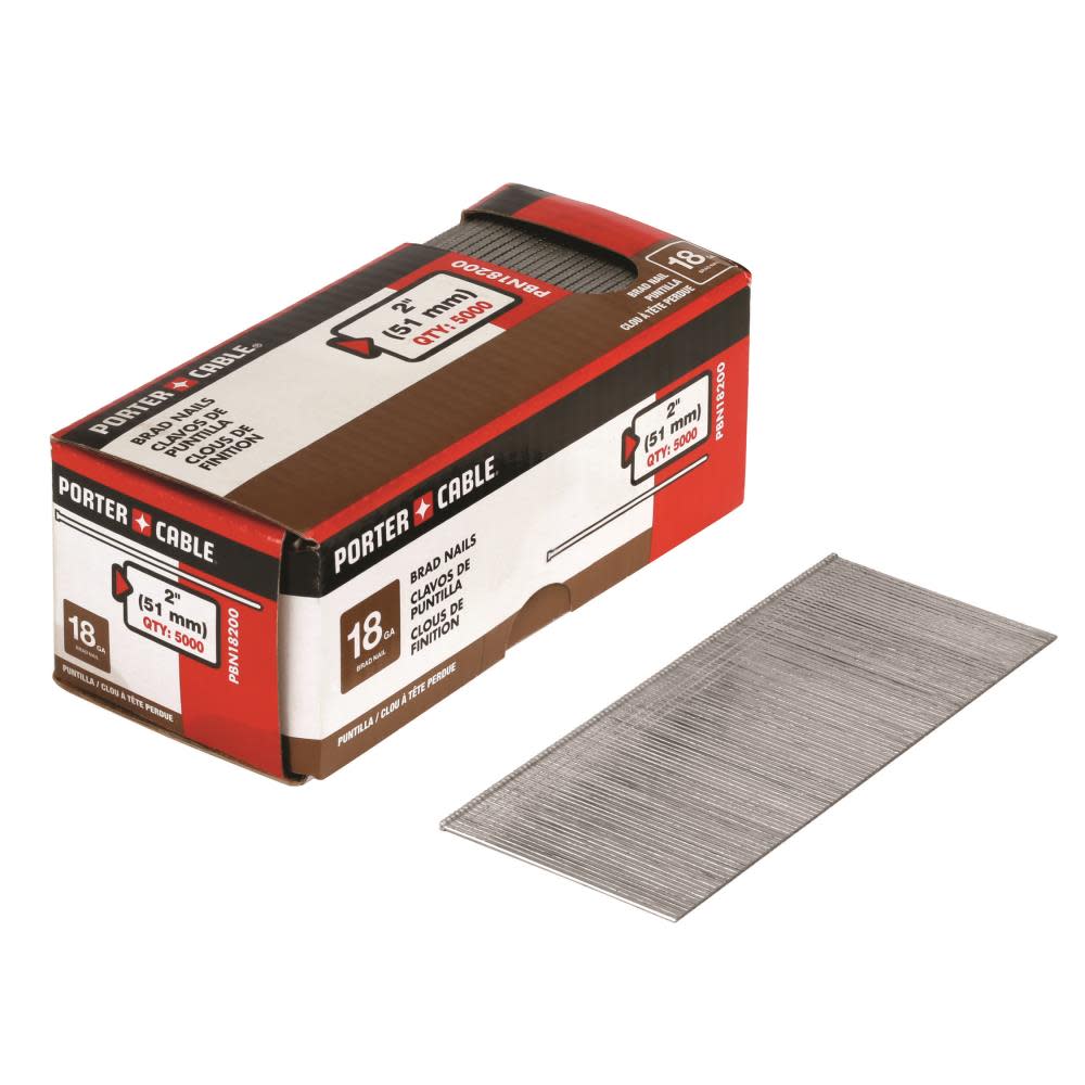 Porter Cable 18 Gauge 2 In. Brad Nail 5K Pack - Ascmtools