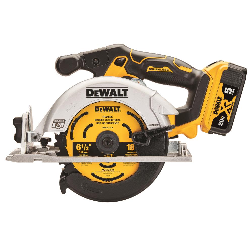 DEWALT 20V MAX 6-1/2 in. Brushless Cordless Circular Saw Kit - Ascmtools