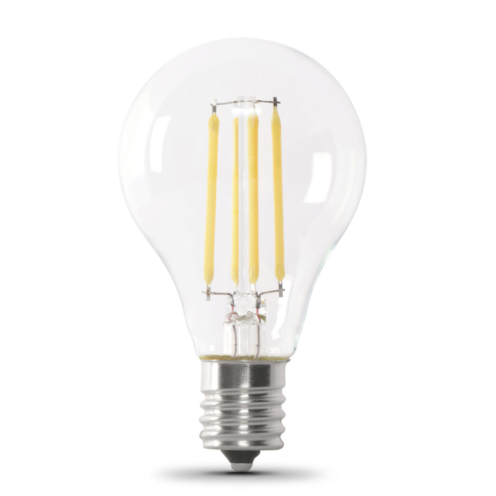 Feit Electric 75W A15 E17 2700K Glass Filament LED Bulb 2pk - Ascmtools