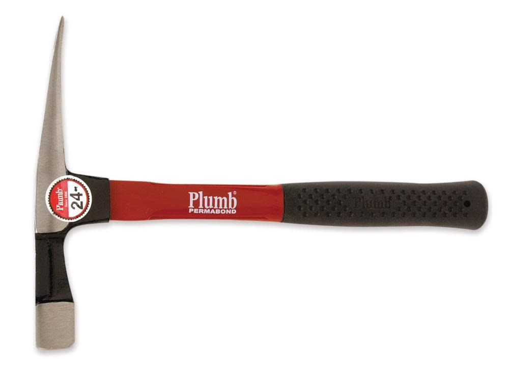 Plumb Hammer Brick with Fiberglass Handle 24 oz - Ascmtools