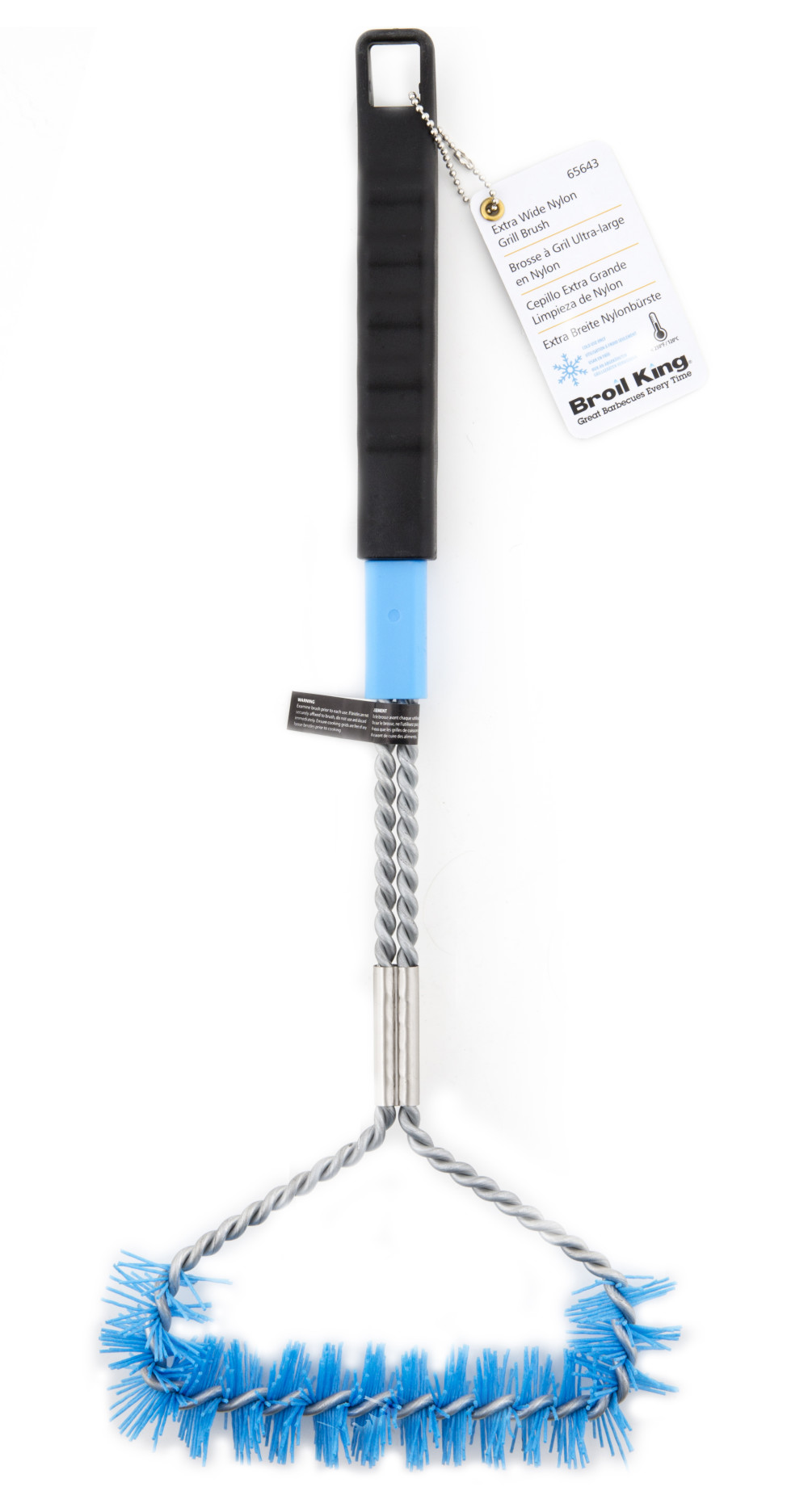 Broil King Twisted Nylon Tri-Head Grill Brush - Ascmtools