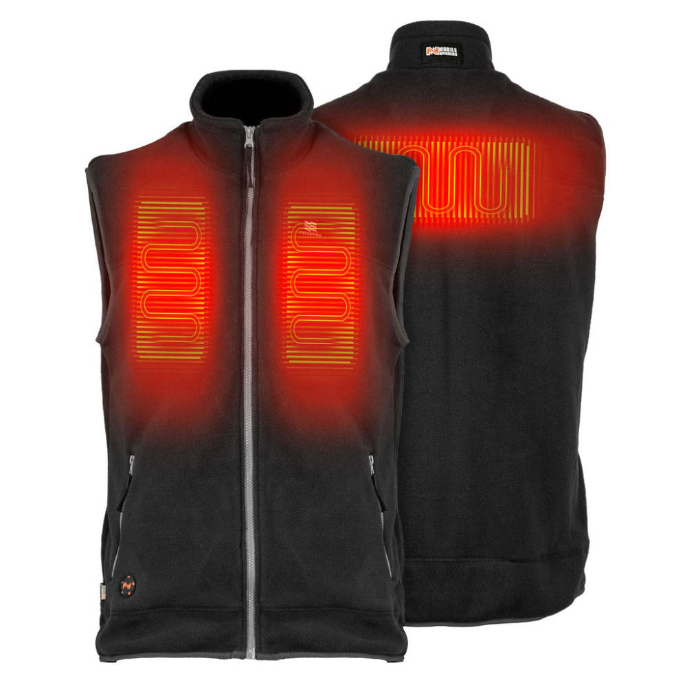 Mobile Warming 7.4V Trek Heated Vest Mens Black 2X - Ascmtools