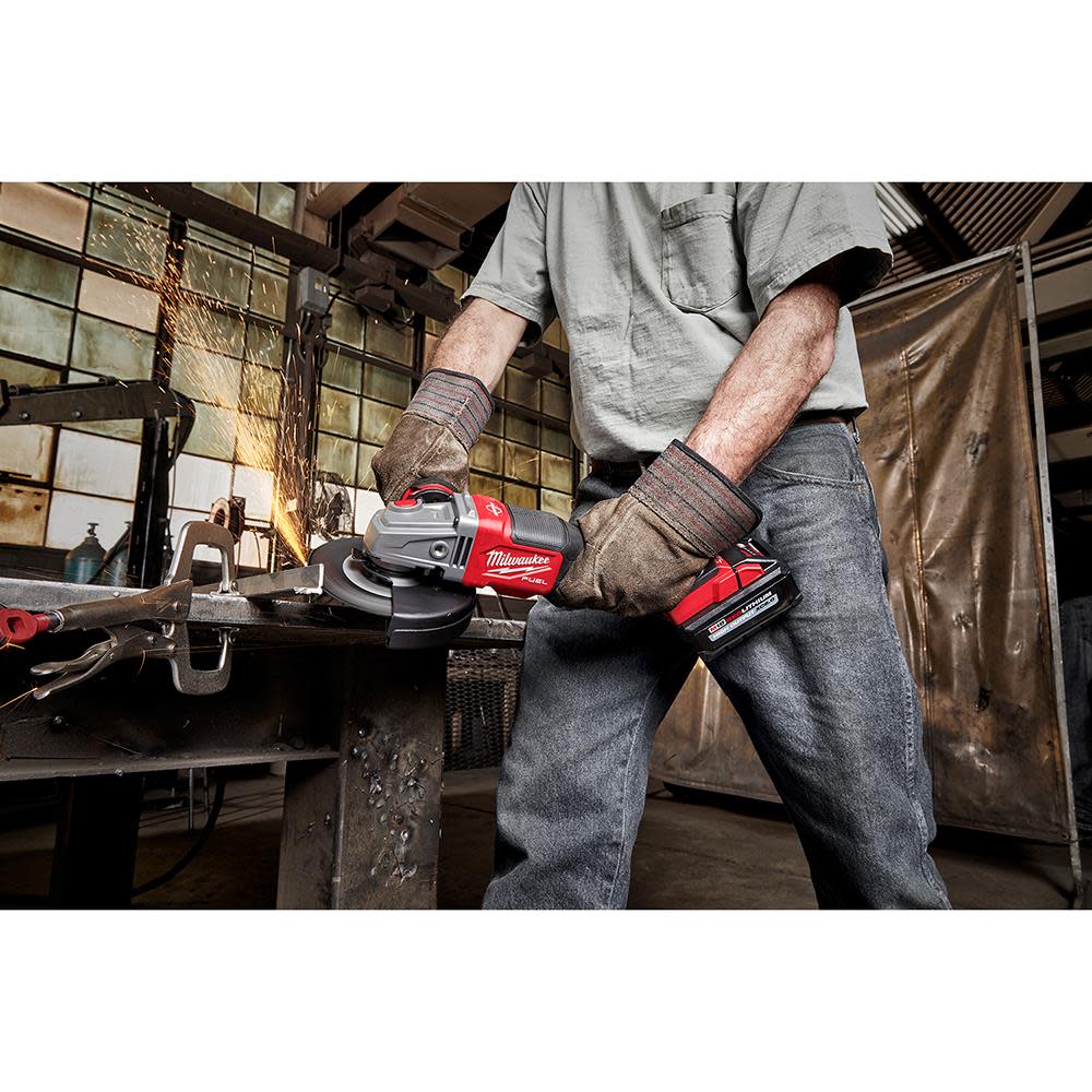 Milwaukee M18 FUEL 4-1/2 in.-6 in. No Lock Braking Grinder with Paddle Switch - Ascmtools