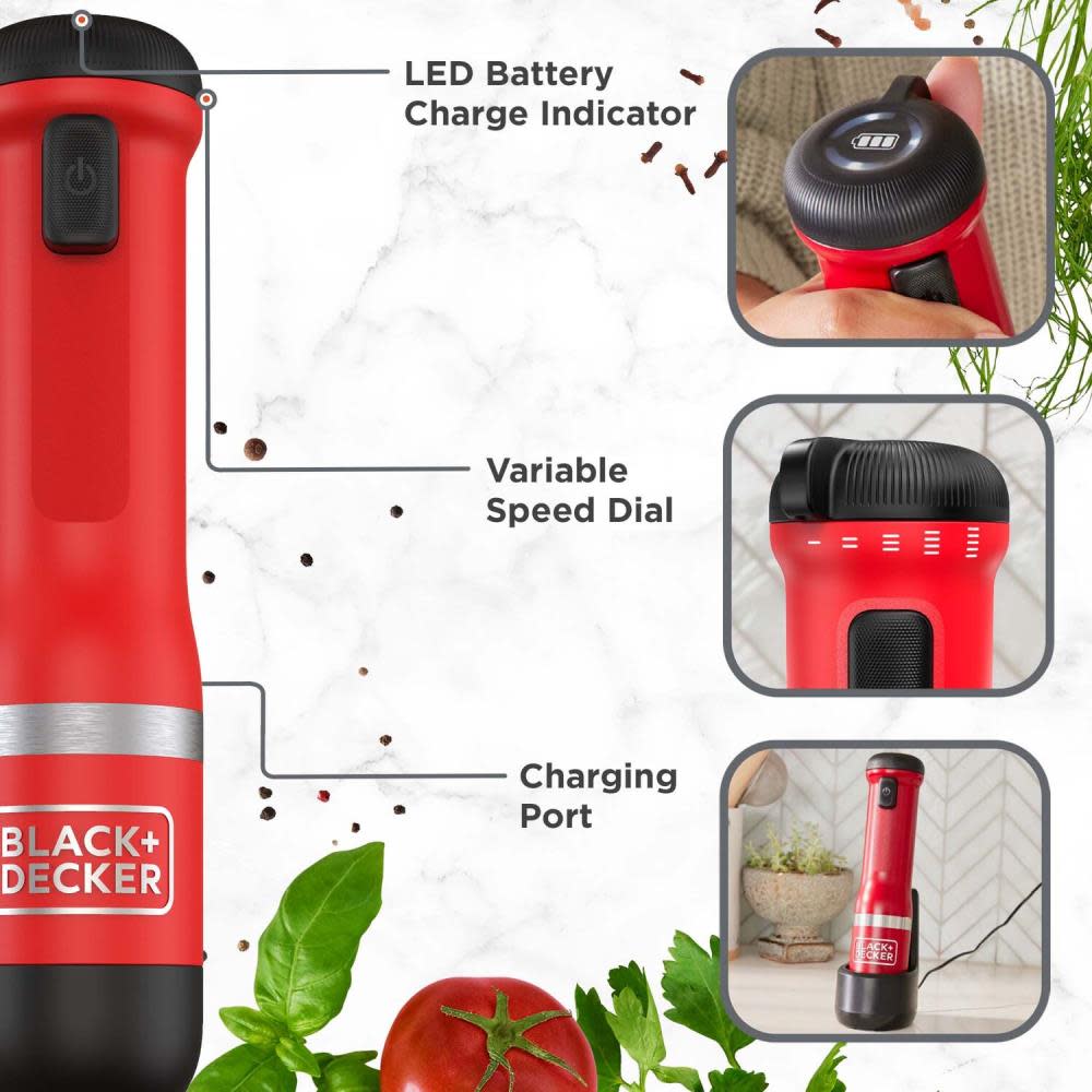 Black and Decker kitchen wand Cordless 6 in 1 Kitchen Multi Tool Red - Ascmtools
